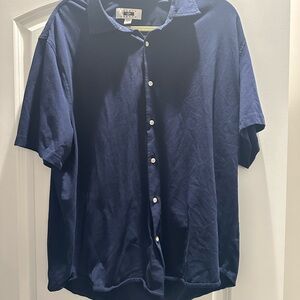 Men's Navy Blue Short Sleeve Shirt